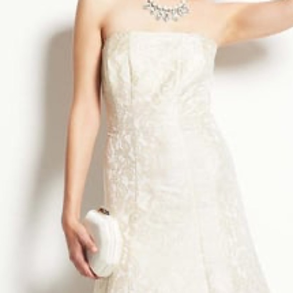 Ann Taylor Strapless Ball Gown Wedding Dress - Picture 11 of 12